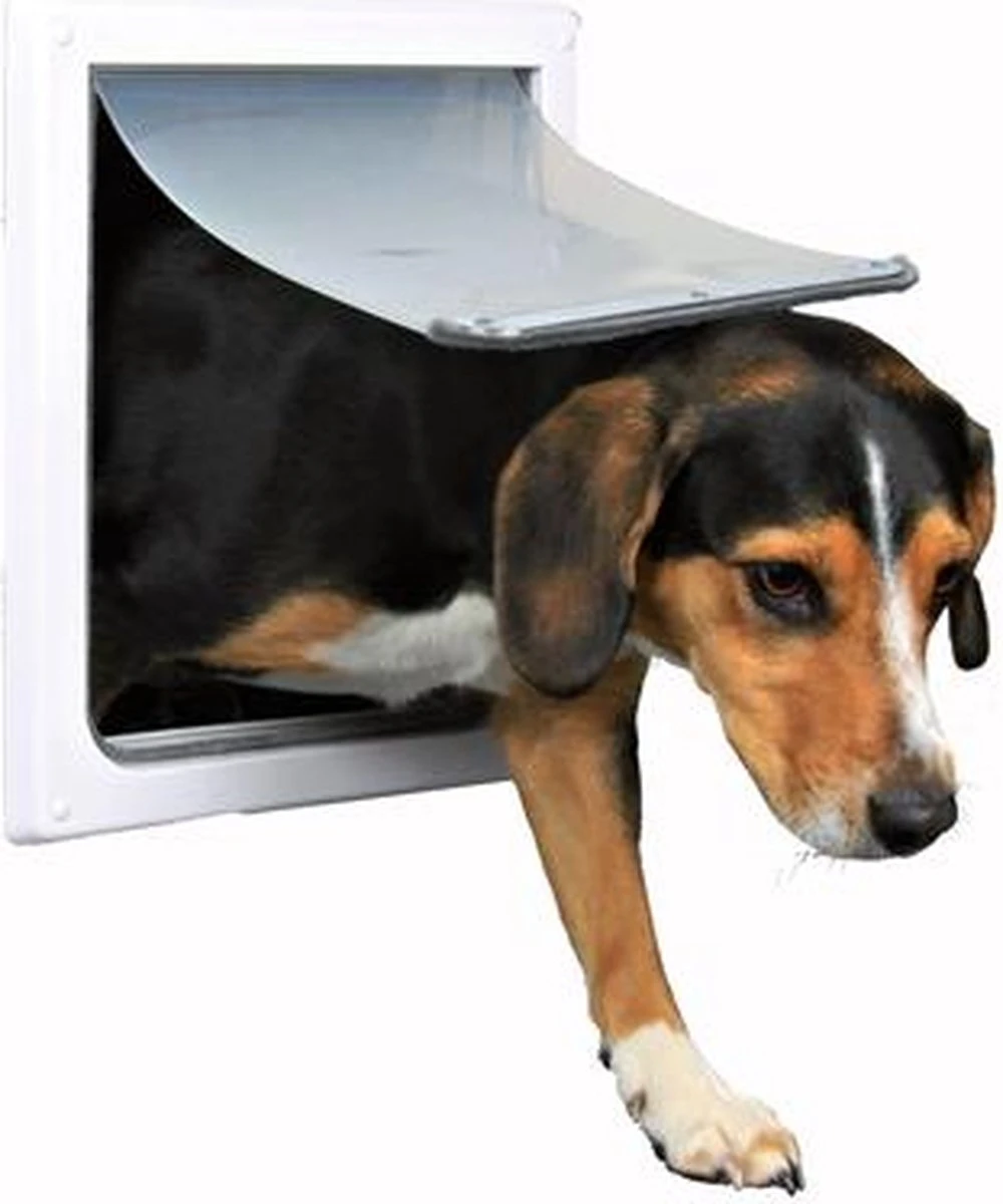Trixie 2-Weg Hondenluik Wit - XS-S 25 X 29 CM 5 Trixie 2-Weg Hondenluik Wit - XS-S 25 X 29 CM - Afbeelding 3