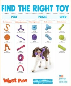 West Paw Toppl Zogoflex - Uitdagend En Sterk Speelgoed Voor Honden - Slowfeeder - Vulbaar Met Voer Of Snacks - Kleur: Groen, Maat: Large -Honden Benodigdheden Verkoop 1003x1200 6