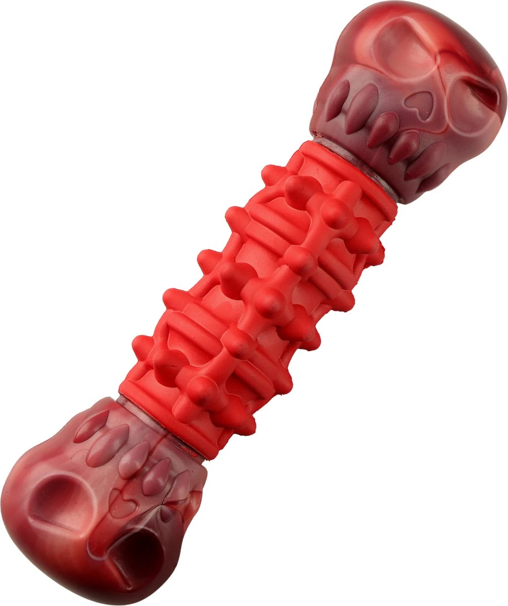 Kauwbot Hond Extra Sterk Kauwspeelgoed Melk Geur Smaak Honden Speelgoed - Rood Wit - Dutchwide 11 Kauwbot Hond Extra Sterk Kauwspeelgoed Melk Geur Smaak Honden Speelgoed - Rood Wit - Dutchwide - Afbeelding 9