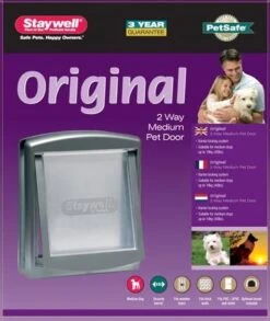 Petsafe 757 Hondenluik - Medium - Zilver/Tranparant -Honden Benodigdheden Verkoop 1010x1200 4