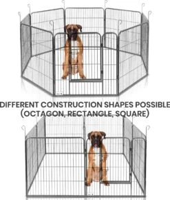 MaxxPet Puppyren - Hondenbench - Hondenren- Puppyren Met 8 Kennelpanelen - Staal -80 X 80 Cm Ø 210 Cm -Honden Benodigdheden Verkoop 1023x1200 1