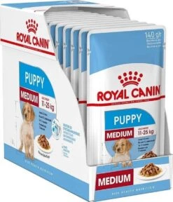 Royal Canin Shn Medium Puppy Pouch - Hondenvoer - 10 X 140 G -Honden Benodigdheden Verkoop 1029x1200 1