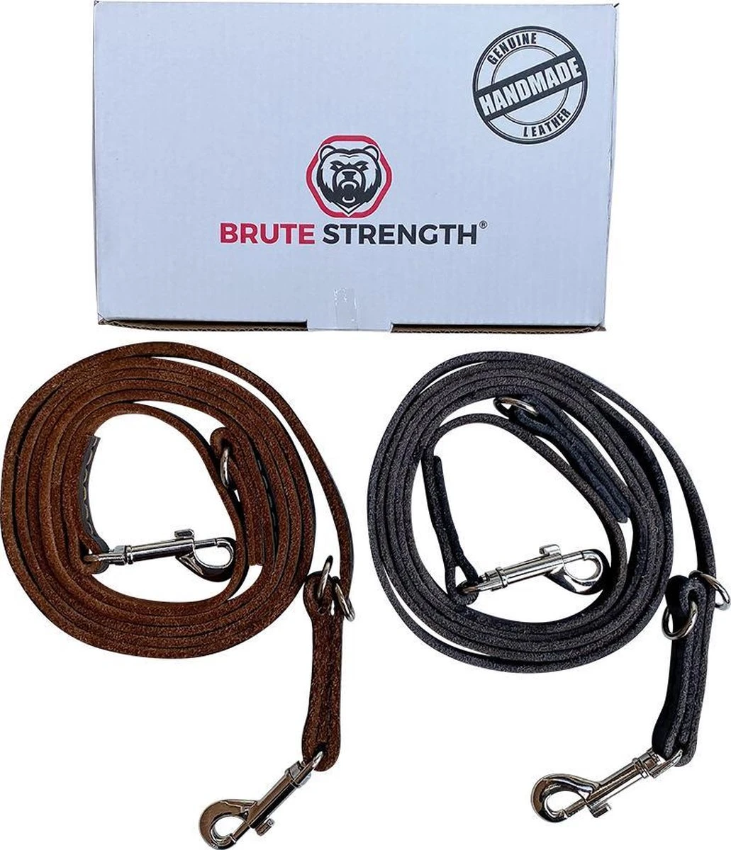 Multifunctionele Hondenriem - 220cm - Bruin - Leren Hondenriem - 100% Volnerfleer - Hondenriem Leer - Leiband Hond 9 Multifunctionele Hondenriem - 220cm - Bruin - Leren Hondenriem - 100% Volnerfleer - Hondenriem Leer - Leiband Hond - Afbeelding 7
