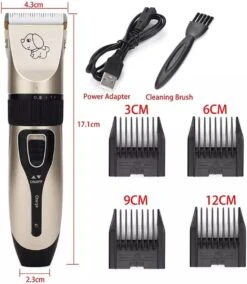 Merkloos Professionele Dierentondeuse - Scheerapparaat Voor Honden En Katten - Trimmer - 4 Opzetstukken - Oplaadbaar - Draadloos - Stil - Verschillende Haar En Vachtlengtes - Haartrimmer - Hondentrimmer - Honden Trimmer - Honden Knippen - Haren Knippen -Honden Benodigdheden Verkoop 1044x1200