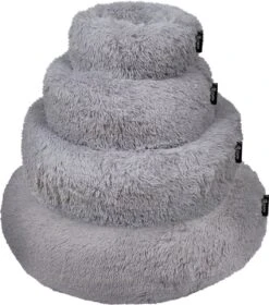 District 70 FUZZ - Hondenmand Comfortabel En Zacht Pluche - Zand, Oudroze, Donkergrijs En Lichtgrijs In S/M/L/XL - Maat: Medium, Kleur: Zand -Honden Benodigdheden Verkoop 1057x1200