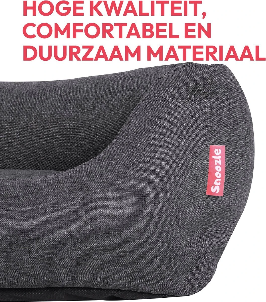 Snoozle Hondenmand - Zacht En Luxe Hondenkussen - Hondenbed - Wasbaar - Hondenmanden - 80 X 60cm 7 Snoozle Hondenmand - Zacht En Luxe Hondenkussen - Hondenbed - Wasbaar - Hondenmanden - 80 X 60cm - Afbeelding 5