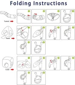 Fuegobird Kattentunnel - Tent+Tunnel 3 In 1 - Blauw/Roze -Honden Benodigdheden Verkoop 1061x1200 2