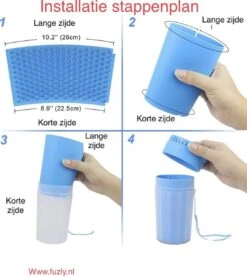 Fuzly- 2 In 1 Hondenpoten Reiniger + Handdoek - Hondenborstel - Borstel Hond / Kat - Hondenpoot Reiniger - Huisdier Poot Wassen - Borstel - Hondenverzorging - Verzorging Hond - Honden Wassen - Schoonmaak Borstel - Kattenborstel - Groen -Honden Benodigdheden Verkoop 1075x1200 2