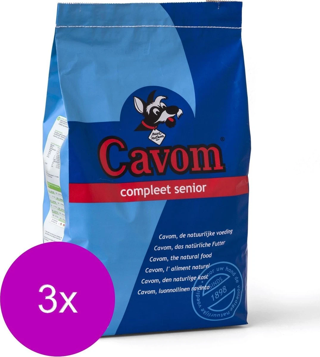 Cavom Compleet Senior Rund&Vlees - Hondenvoer - 3 X 5 Kg 3 Cavom Compleet Senior Rund&Vlees - Hondenvoer - 3 X 5 Kg