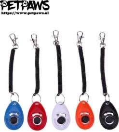 Merkloos PetPaws - Training Clicker Voor De Hond - Wit