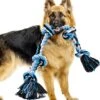 Viervoetjes - BigBoi - XXL - Honden Touw - 90cm - Honden Speelgoed - HondenSpeeltjes - Blauw/Wit/Zwart -Honden Benodigdheden Verkoop 1090x1200 5