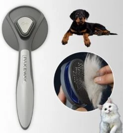 Merkloos Dierenborstel - Haarborstel Huisdieren - Borstel Voor Vacht Huisdier - Borstel Kat - Borstel Hond - Makkelijk Haar Verwijderen Met één Klik - Inclusief Speeltje - Kam Huisdier - Vachtverzorging - Massage -Honden Benodigdheden Verkoop 1104x1200