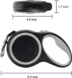 IGOODS - Uitlaatriem - Honden Riem - Katten Riem - Uitlaatriem Voor Dieren Rollijn - Hondenriem - 5 Meter Lang - Grijs -Honden Benodigdheden Verkoop 1105x1200 7