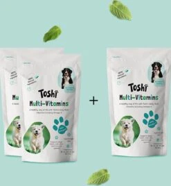 Toshi Multi Vitaminen Met Omega-3 - 100% Natuurlijke Hondensnack Voor Kleine En Grote Honden - Hondenkoekjes Voor Een Gezonde Levensstijl -Honden Benodigdheden Verkoop 1108x1200