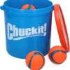 Chuckit! Bucket Met 8 Ultra Ballen (M) – Honden Speelgoed – Apporteren – Drijft Op Water – Stuitert – Veilig Voor Gebit – Honden Bal – Ideaal Met De Ballenwerper – Ø 7cm – Oranje/Blauw - Apporteerspeelgoed -Honden Benodigdheden Verkoop 1111x1200 4