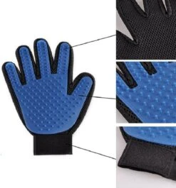 Vacht Verzorgingsborstel Voor Huisdieren - Blauw - LimitedDeals - Voor Honden Katten Konijnen Paarden - Tevens Massage Handschoen Voor Dieren! - Goed Voor De Verzorging Van De Vacht -Honden Benodigdheden Verkoop 1120x1200