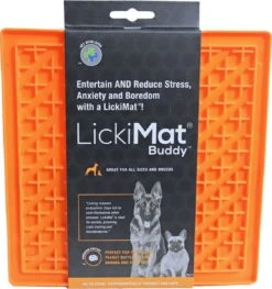 Lickimat Buddy - Voermat - Slow Feeder - 20 Cm - Oranje -Honden Benodigdheden Verkoop 1127x1200 6