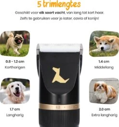Loyalpetclub® Professionele 2-in-1 Hondentondeuse Voor Dikke Vacht – Draadloze Honden Tondeuse & Hondentrimmer – Stille Tondeuse Katten & Honden Trimset - Inclusief Opbergtasje -Honden Benodigdheden Verkoop 1131x1200