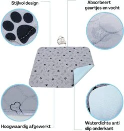 Sharon B - Puppy Training Pad - Plasmat - Beige Met Botjesprint - 80x90 Cm - Hondentoilet - Herbruikbaar - Wasbaar -Honden Benodigdheden Verkoop 1137x1200 2