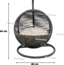 Merkloos Mini Hangstoel Swing Simba Kat / Hond Grijs | Creme Kussen -Honden Benodigdheden Verkoop 1176x1200 13