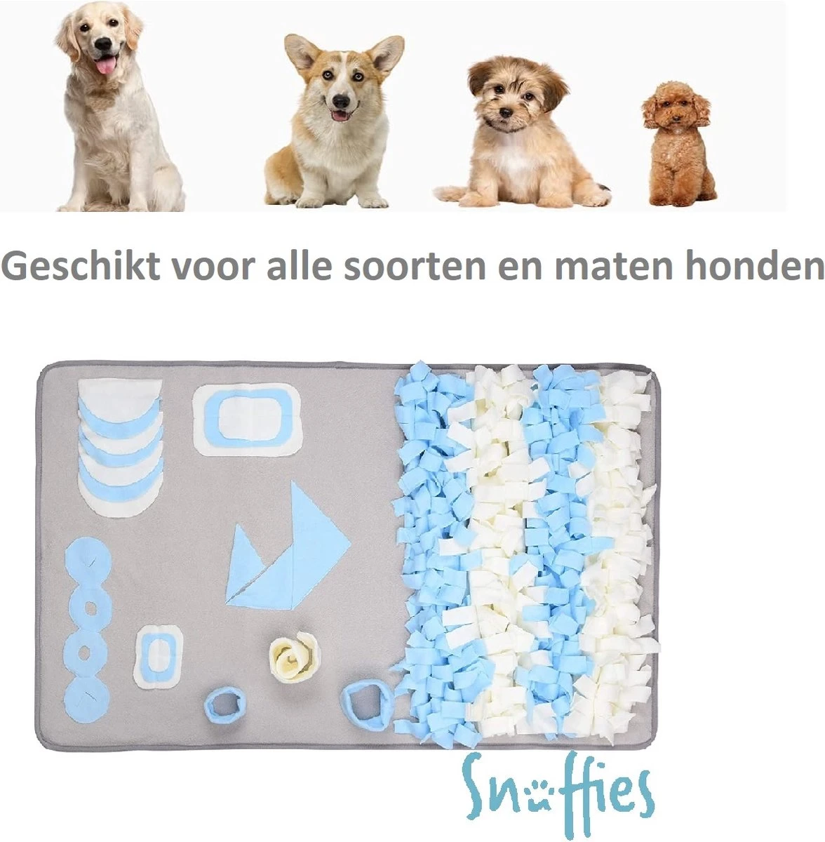 SNUFFIES® Snuffelmat Rocky 100x60cm - Snuffelmat - Snuffelmatten - Snuffelmat Hond- Intelligentie Speelgoed Hond - Hondenspeeltjes - Puppyspeelgoed 9 SNUFFIES® Snuffelmat Rocky 100x60cm - Snuffelmat - Snuffelmatten - Snuffelmat Hond- Intelligentie Speelgoed Hond - Hondenspeeltjes - Puppyspeelgoed - Afbeelding 7