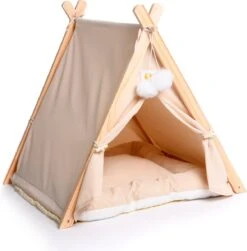 Dogs&Co Tippi Tent Voor Katten Of Kleine Honden Ecru 11 Dogs&Co Tippi Tent Voor Katten Of Kleine Honden Ecru -Honden Benodigdheden Verkoop 1181x1200 12