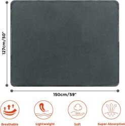 Hondendeken, Fleece, Waterdicht, Wasbaar, Hondenmat, Huisdier, Warme Zachte Deken Voor Hondendeken, Kattendeken, Deken Voor Katten En Honden, Waterdichte Deken Voor Bank, Bed, 150 X 127 Cm -Honden Benodigdheden Verkoop 1185x1200 9