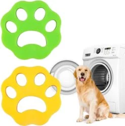 Merkloos Haarverwijderaar Wasmachine - 4 STUKS!! - Herbruikbare Honden- En Kattenhaarvanger - Sticky Pet Hair Remover - Pluispootjes - Huisdierhaar Verwijderaar - Groen Of Oranje -Honden Benodigdheden Verkoop 1191x1200 2