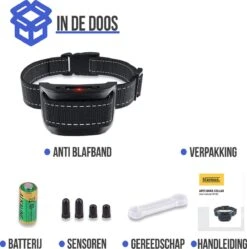 STARMAN Anti Blafband Voor Honden - 3-60KG - Diervriendelijk - Zonder Schok - Vibratie En Audio - Anti Blaf Band -Honden Benodigdheden Verkoop 1191x1200 4