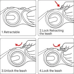 IGOODS - Uitlaatriem - Honden Riem - Katten Riem - Uitlaatriem Voor Dieren - Rollijn - 5 Meter Lang Roze -Honden Benodigdheden Verkoop 1192x1200 15