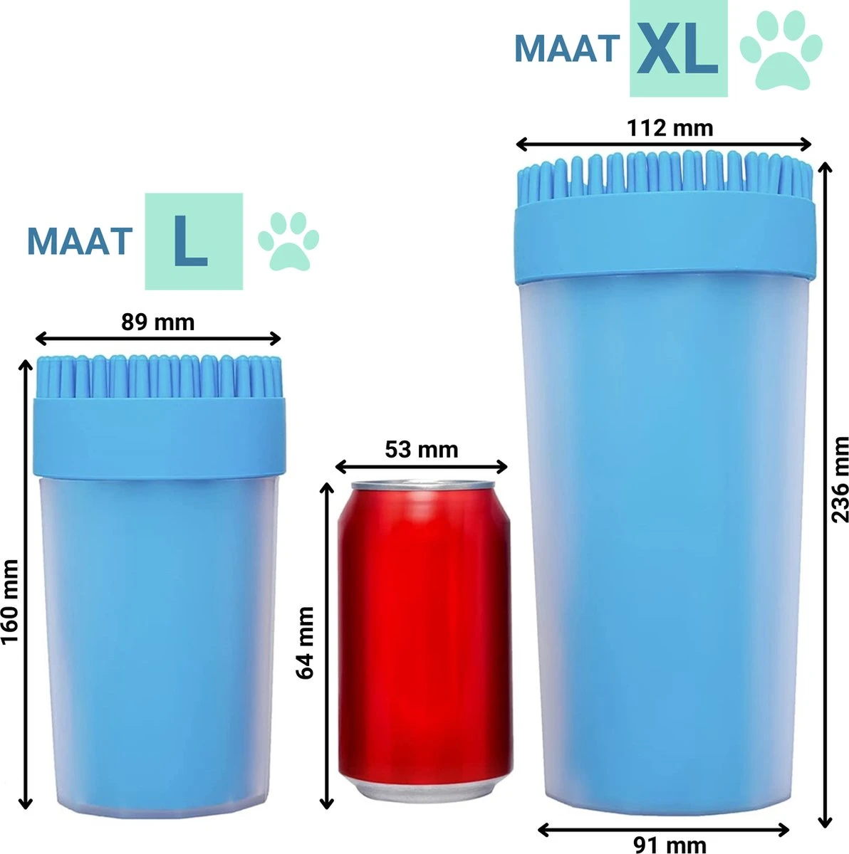 TIKKENS Hondenpoten Reiniger 2-in-1 - Hondenborstel - Hondenpoot Reiniger - Huisdier Poot Wassen - Hondenverzorging - Honden Wassen - Inclusief Microvezeldoek - XL 5 TIKKENS Hondenpoten Reiniger 2-in-1 - Hondenborstel - Hondenpoot Reiniger - Huisdier Poot Wassen - Hondenverzorging - Honden Wassen - Inclusief Microvezeldoek - XL - Afbeelding 3