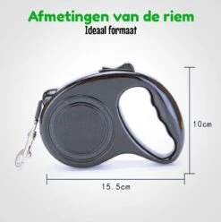HGMD® Hondenriem - Hondenlijn 5 Meter- Innovatieve Remsysteem - Hondenriem - Zwart - Flexi Bele Rollijn - <20 Kg -Honden Benodigdheden Verkoop 1194x1200 12