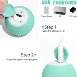 Merkloos Pecute® Elektrische Speelbal - Slimme Interactieve Zelfrollende Bal - Kat En Hond Speelgoed - Kattenspeelgoed - Blauw 9 Merkloos Pecute® Elektrische Speelbal - Slimme Interactieve Zelfrollende Bal - Kat En Hond Speelgoed - Kattenspeelgoed - Blauw -Honden Benodigdheden Verkoop 1194x1200 18