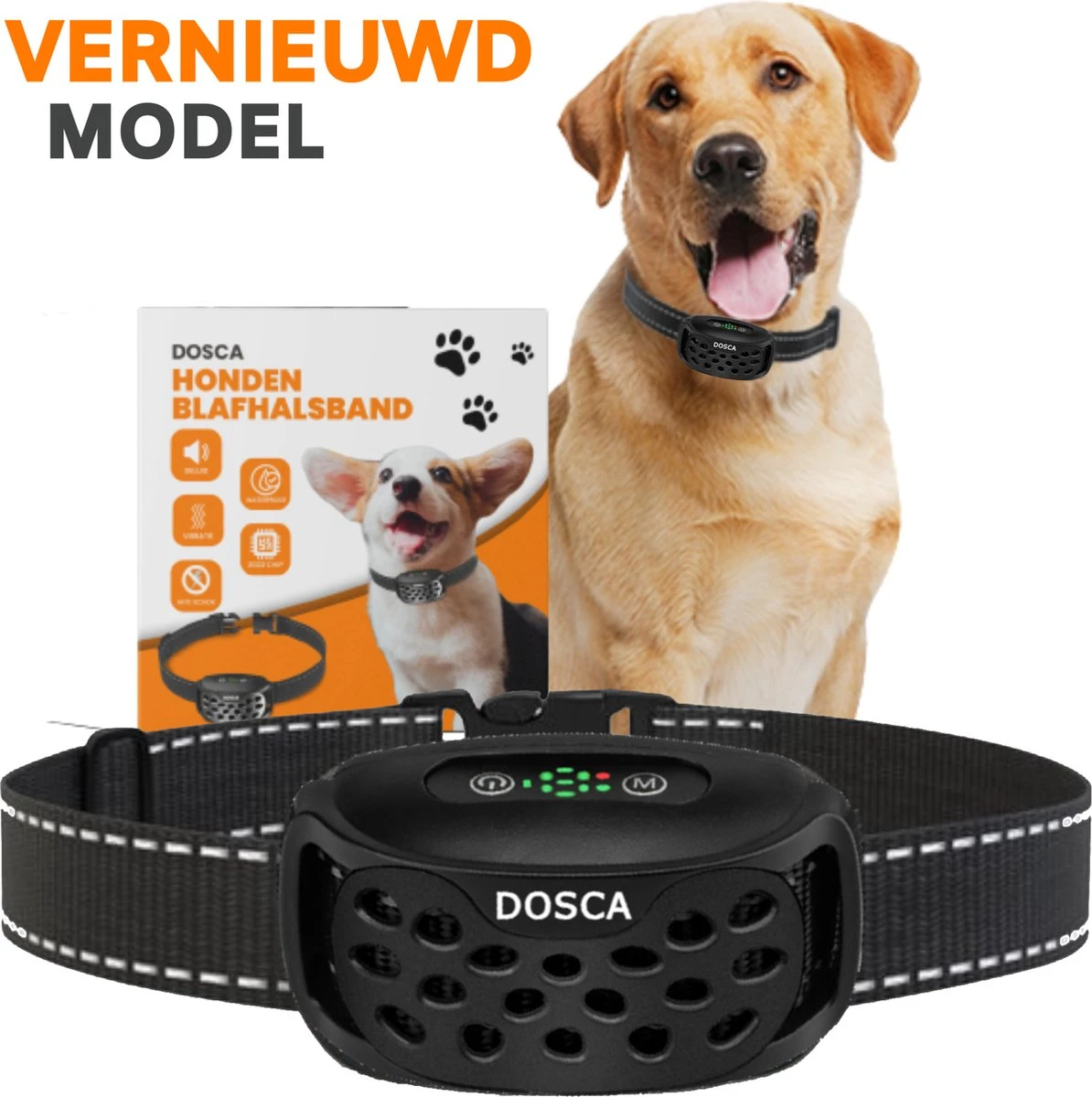 DOSCA® Anti Blafband - Anti Blaf Apparaat - Blafband Voor Honden - Zonder Schok En Diervriendelijk 3 DOSCA® Anti Blafband - Anti Blaf Apparaat - Blafband Voor Honden - Zonder Schok En Diervriendelijk
