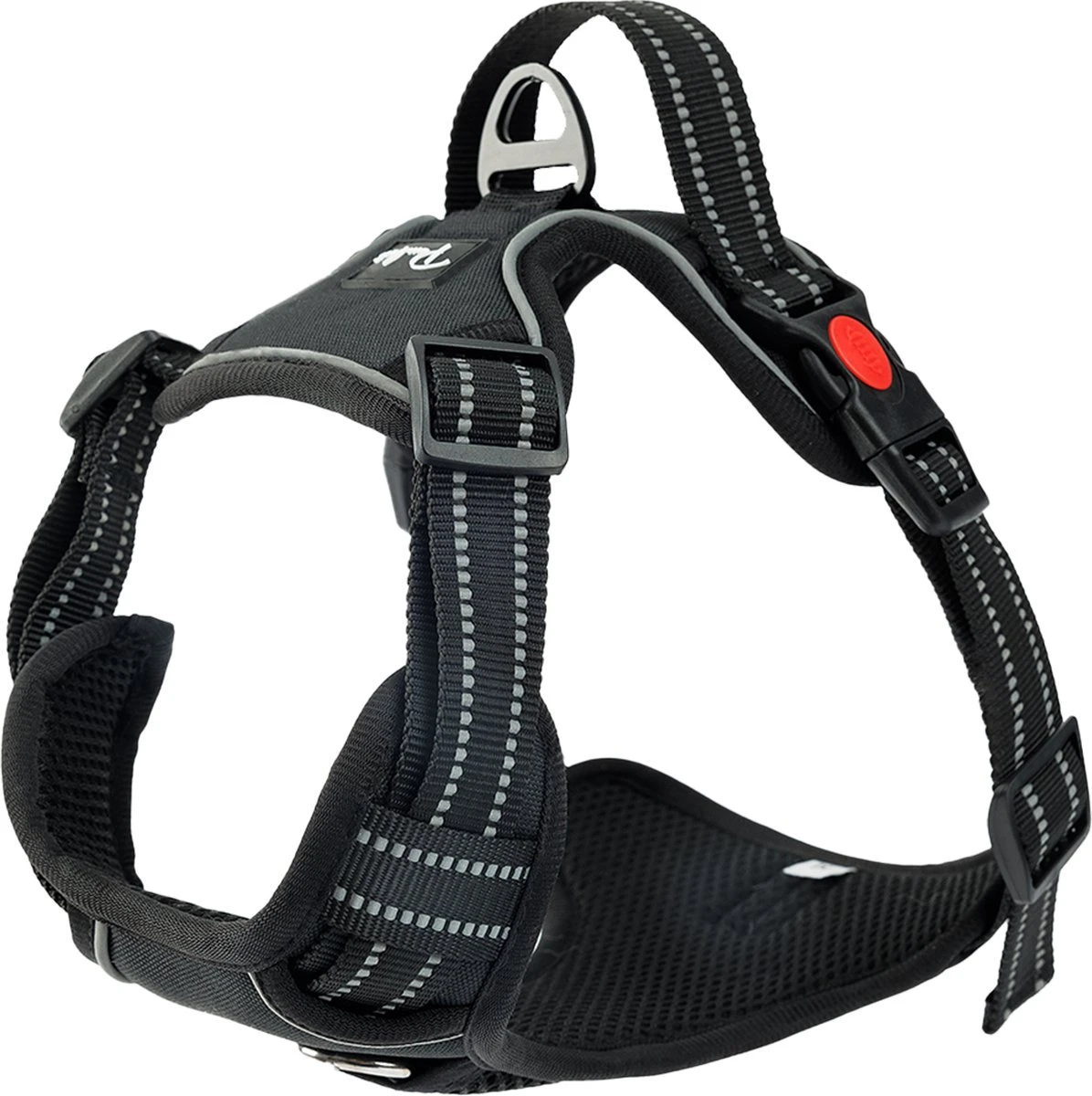 Purrr Fect Hondentuigje - Anti-Trek Tuig - Hondenharnas - Y Tuig Hond - Waterproof - Reflecterend - Verstelbaar - Maat M 3 Purrr Fect Hondentuigje - Anti-Trek Tuig - Hondenharnas - Y Tuig Hond - Waterproof - Reflecterend - Verstelbaar - Maat M