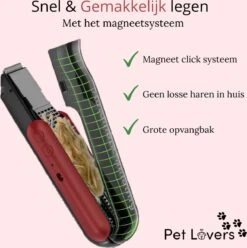 Pet Lovers - Hondentondeuse - Hondentondeuse - Automatische Inhalerende Haren - Dierentondeuse - Hondentrimmer - Hondentondeuse Dikke Vacht - Tondeuse Voor Honden - Hondentondeuse - Draadloos - 2 Opzetkammen - Honden En Katten Tondeuse -Honden Benodigdheden Verkoop 1196x1200 6