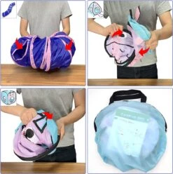 Fuegobird Kattentunnel - Tent+Tunnel 3 In 1 - Blauw/Roze -Honden Benodigdheden Verkoop 1197x1200 16