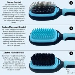 Petsify - Dierenborstel - Professionele 5 In 1 Hondenborstel - Voor Hond En Kat - Tweezijdig - Hondenkam - Kattenborstel - Kattenkam -Honden Benodigdheden Verkoop 1198x1200 16