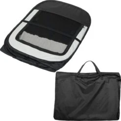 Dailyibed Opvouwbare Puppyren - Zwart - 115x115x58 Cm - Incl. Draagtas - Incl. Voederbak -Honden Benodigdheden Verkoop 1198x1200 25