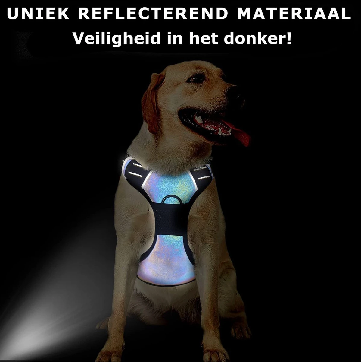 Mister Mill Hondentuigje 2x Klikgesp Maat XL Grijs - Anti-Trek Tuig Hondenharnas - Y Tuig Hond Reflecterend 9 Mister Mill Hondentuigje 2x Klikgesp Maat XL Grijs - Anti-Trek Tuig Hondenharnas - Y Tuig Hond Reflecterend - Afbeelding 7