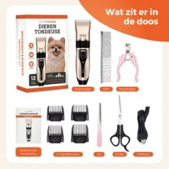 PetGoods Hondentondeuse - 10 Delige Set - Katten & Honden - Draadloos - Low Noise - Incl. Schaar, Nagelknipper, Vijl & Kam 15 PetGoods Hondentondeuse - 10 Delige Set - Katten & Honden - Draadloos - Low Noise - Incl. Schaar, Nagelknipper, Vijl & Kam -Honden Benodigdheden Verkoop 1199x1200 5