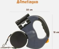 Dubbele Honden Riem – Leiband Hond – Hondenlijn – Looplijn Hond – 2 Honden – 3 Meter – Tot 12kg Per Hond – Reflecterende Lijnen – Met Zaklamp – 360° Draaien – Verstelbaar - Navy Blauw -Honden Benodigdheden Verkoop 1200x1009