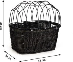 Beeztees - Fietsmand+Draadkap - Zwart - 43x34x44 Cm -Honden Benodigdheden Verkoop 1200x1029 6