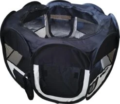 Dailyibed Opvouwbare Puppyren - Zwart - 115x115x58 Cm - Incl. Draagtas - Incl. Voederbak -Honden Benodigdheden Verkoop 1200x1037 1