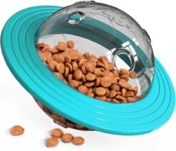 Merkloos Hondenspeeltje UFO Blauw Geschikt Voor Puppy's Tot En Met Grote Honden - Honden Speelgoed - Anti Bijt Speelgoed - Voerbal - Honden Speelgoed Intelligentie - Bijtspeelgoed - Interactieve Hond - Hondenspeeltjes - Traingsbal - Sterk Materiaal - Blauw -Honden Benodigdheden Verkoop 1200x1037 4