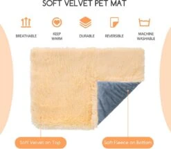 Nobleza Fluffy Benchkussen - Dierenkussen - Hondenkussen - Kattenkussen - Benchmat - Dierenmat - Hondenmat - Kattenmat - Crème - Maat L -Honden Benodigdheden Verkoop 1200x1043 2