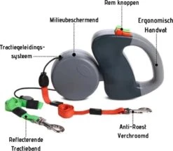 Merkloos Dubbele Hondenriem Voor Twee Honden - Grijs - Tot 22 Kg (per Hond) - 300 Cm 19 Merkloos Dubbele Hondenriem Voor Twee Honden - Grijs - Tot 22 Kg (per Hond) - 300 Cm -Honden Benodigdheden Verkoop 1200x1048 3