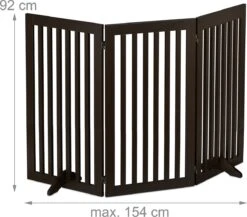 Relaxdays Veiligheidshekje Hout - 92 Cm Hoog - Hondenhek - Inklapbaar - Bruin - 3 Panelen 15 Relaxdays Veiligheidshekje Hout - 92 Cm Hoog - Hondenhek - Inklapbaar - Bruin - 3 Panelen -Honden Benodigdheden Verkoop 1200x1052 3