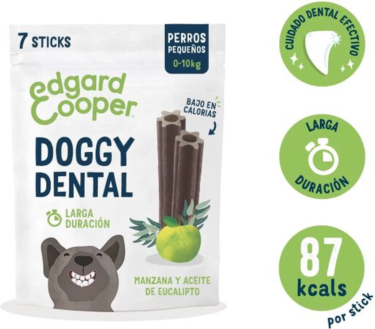 Edgard & Cooper Doggy Dental Sticks Appel - Eucalyptusolie Medium 18 Edgard & Cooper Doggy Dental Sticks Appel - Eucalyptusolie Medium - Afbeelding 17