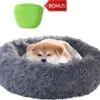Hondenmand Donut – 60 Cm - Honden Mand – Pluche – Fluffy – Extra Zacht - Hondenkussen – Kattenkussen – Bed - Wasbaar Met Rits – Hondenmanden – Rond – Bank – Grijs - Qwality -Honden Benodigdheden Verkoop 1200x1057 7